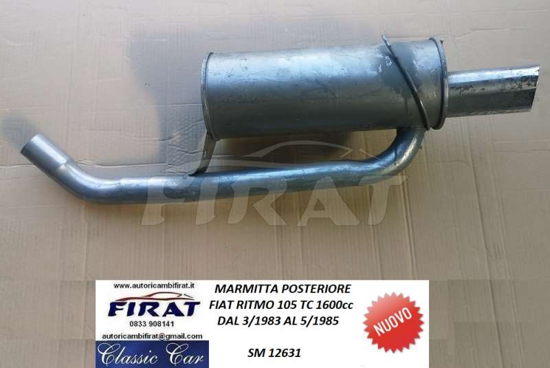 MARMITTA FIAT RITMO 105 TC 83 - 85 POST. (12631)